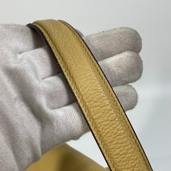 CELINE Yellow Leather Shoulder Bag - Picture 8 of 16